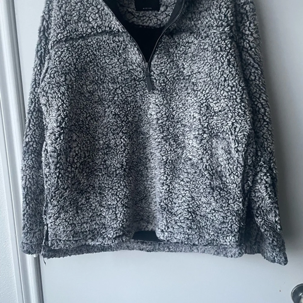 Elodie Charcoal Teddy Jacket - Picture 7 of 8